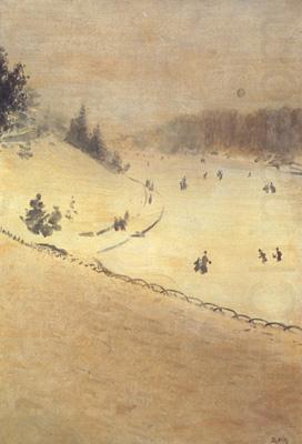 Giuseppe de nittis Field of Snow n.d (nn02) china oil painting image